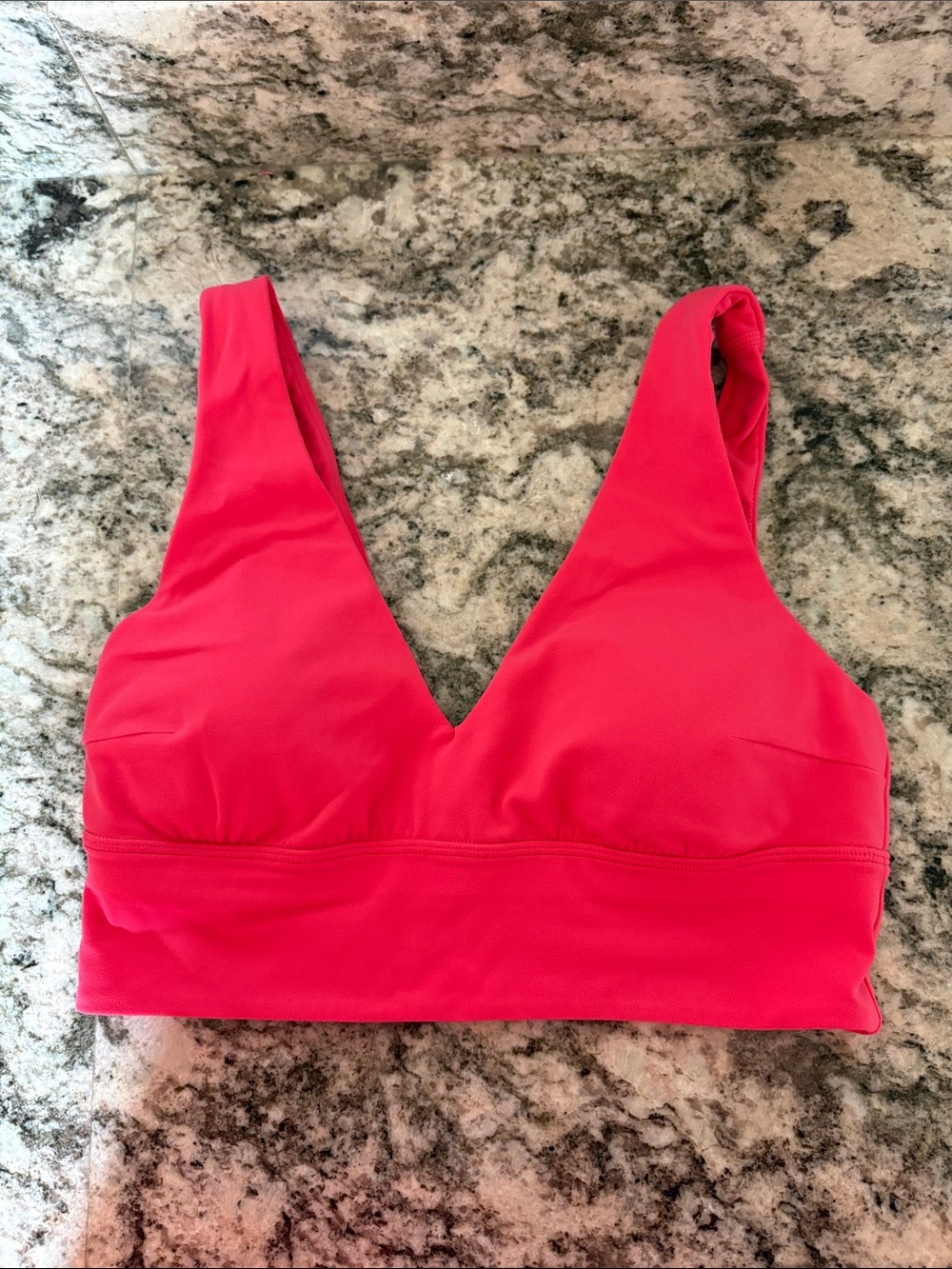 lululemon athletica Bright Red V-Neck Sports Bra